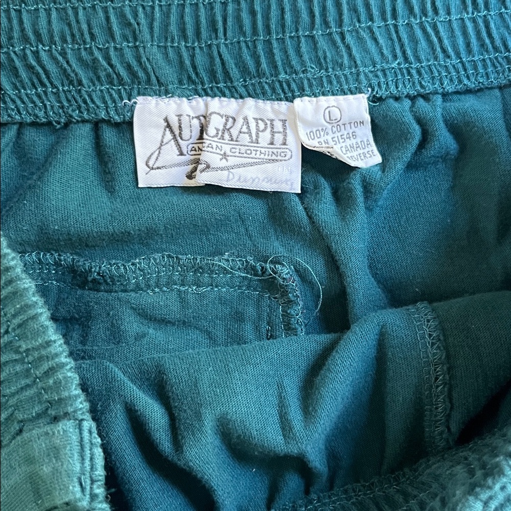 Vintage Autograph American Clothing Teal 100%Cotton Skirt - Picture 5 of 6